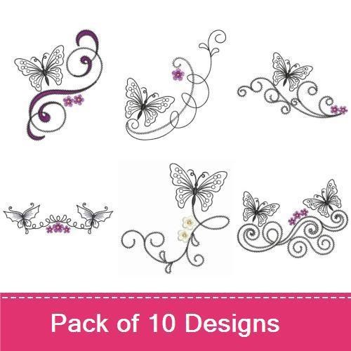 Swirly Butterflies 3
