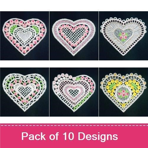 FSL Valentine Rose Hearts
