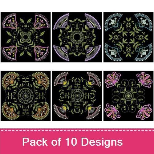 Jacobean Quilt Blocks