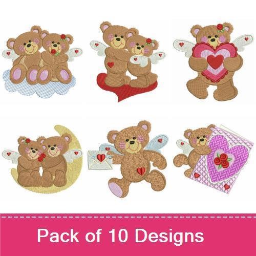 Valentine Angel Bears
