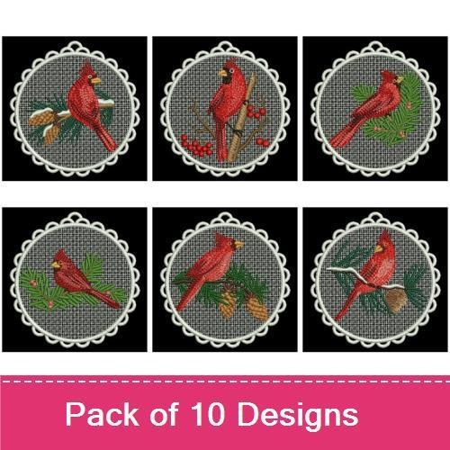FSL Christmas Cardinal Ornaments