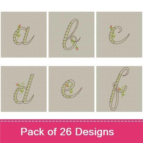 Crystal Floral Monograms 2