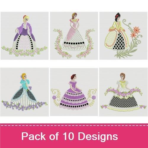 Cutwork Victorian Belles