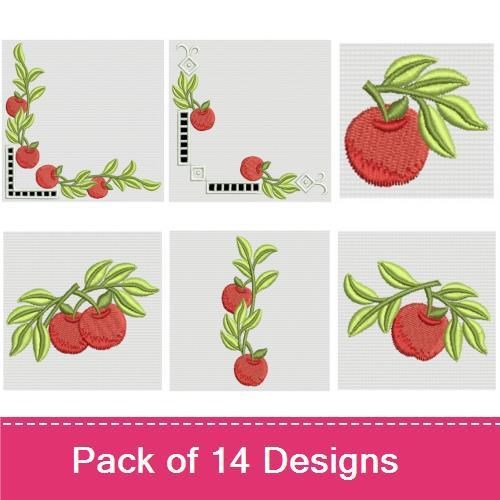 Cutwork Apple Corners