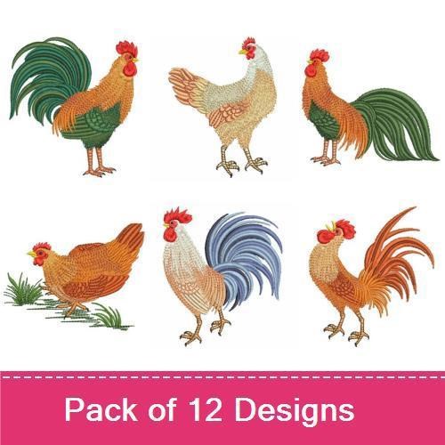 Rooster & Hen