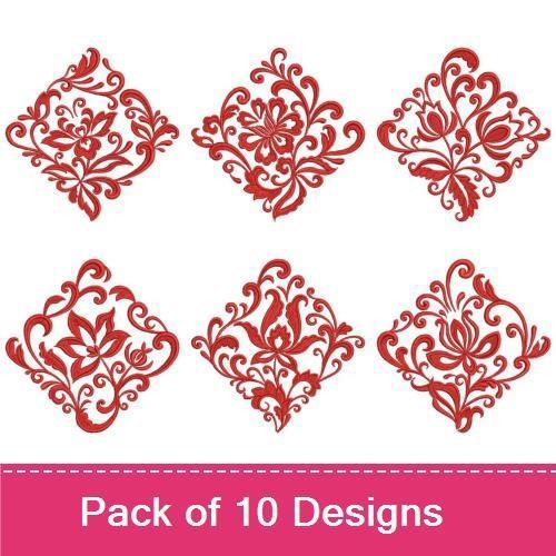 Damask Floral Blocks
