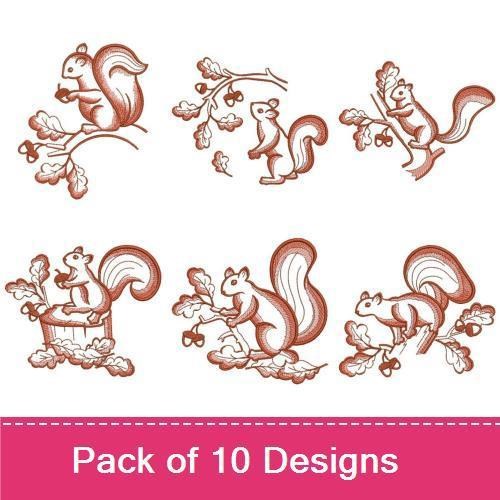 Toile Autumn Squirrel