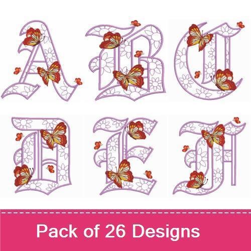 Fluttering Fancy Alphabets