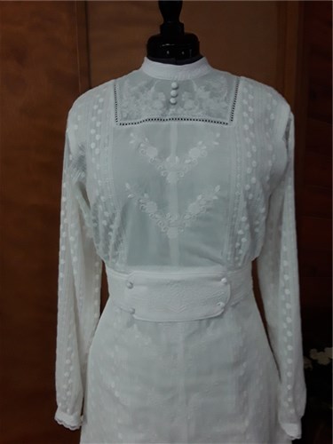 White Work Daisies
