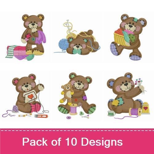 Patchwork Sewing Teddy