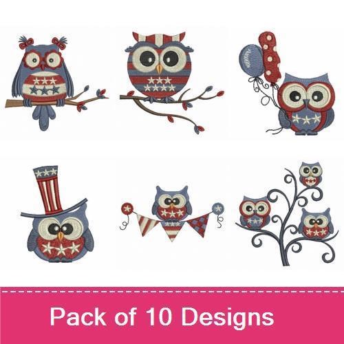 Patriotic Owls