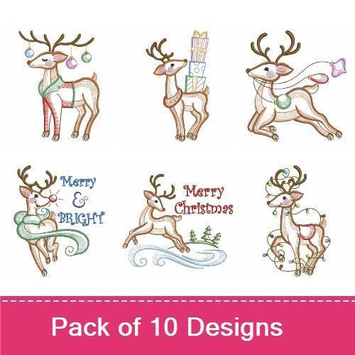 Vintage Christmas Reindeer