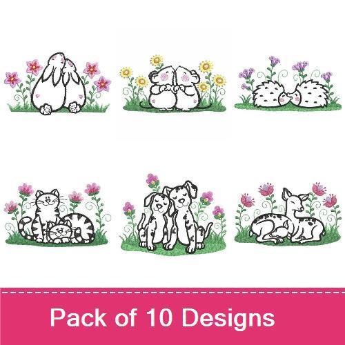 Woodland Animal Friends Embroidery Bundle – Cute Animal Designs (10 Designs)