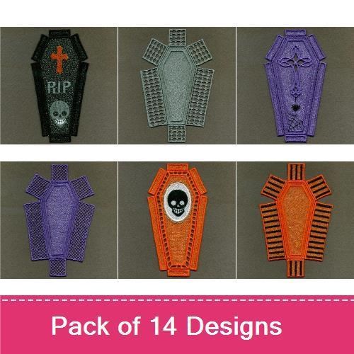 3D FSL Halloween Coffin Box