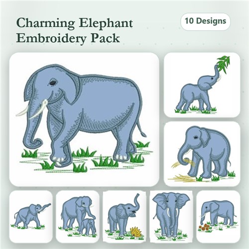 Applique Elephants Applique Elephants