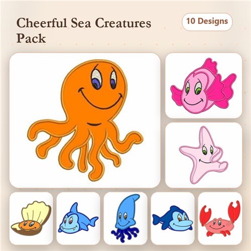 Applique Sea Friends