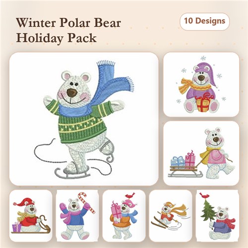 Christmas Polar Bear 2