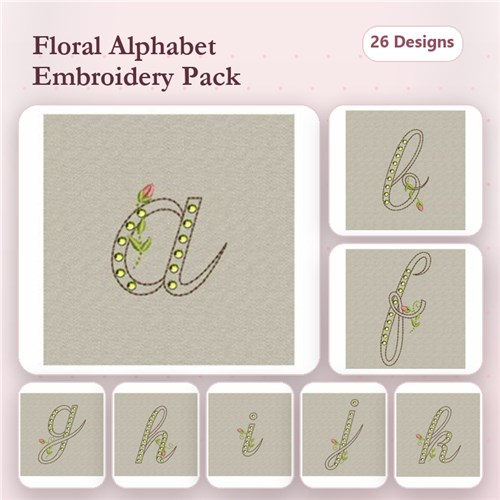 Crystal Floral Monograms 2