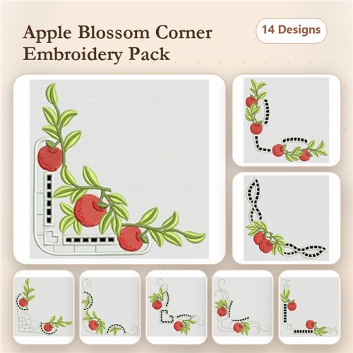 Cutwork Apple Corners