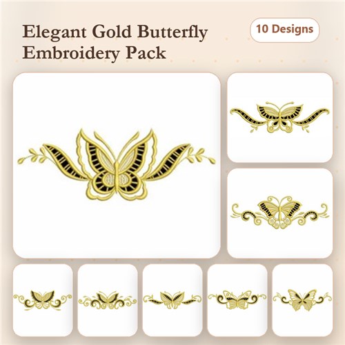 Cutwork Butterfly Borders