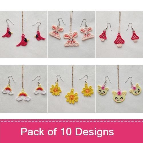 FSL Earrings And Pendant 3