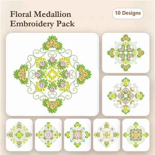 Floral Quilt Blocks 3 Floral Quilt Blocks 3