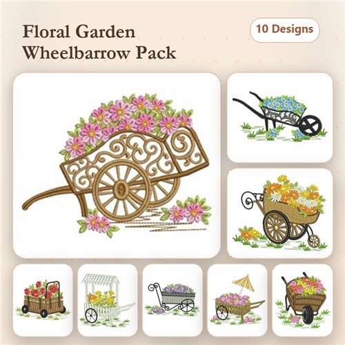 Floral Wheelbarrow Floral Wheelbarrow