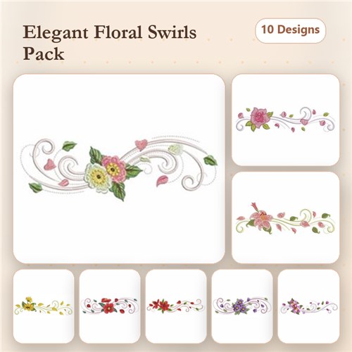 Flying Petal Borders Flying Petal Borders