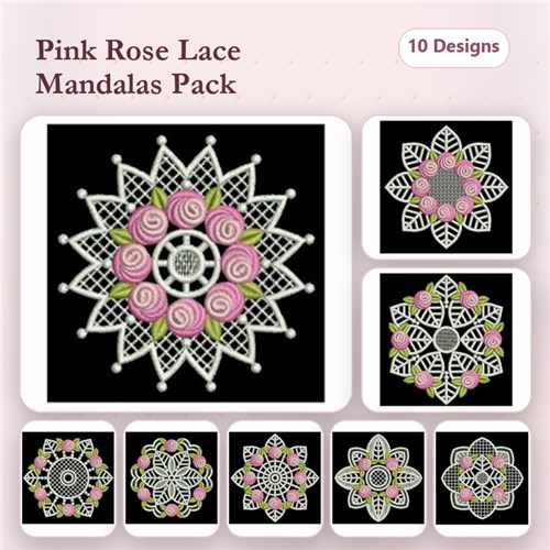 FSL Bullion Rose Doily