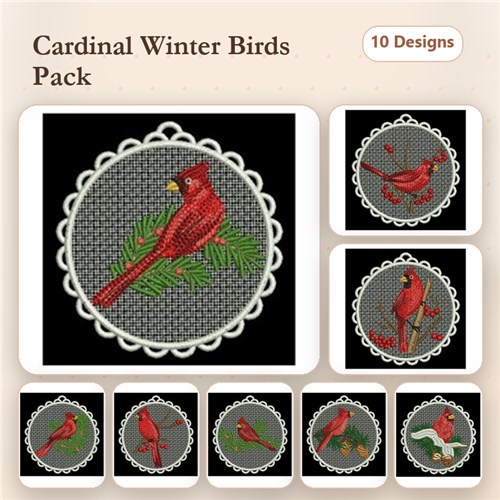 FSL Christmas Cardinal Ornaments
