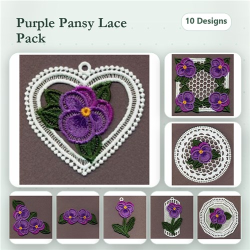 FSL Pansy Ornaments