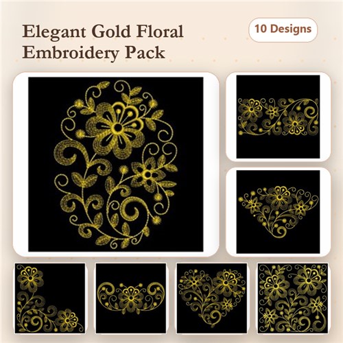 Golden Rippled Flowers Golden Rippled Flowers