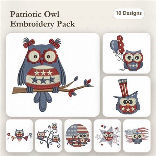 Patriotic Owls
