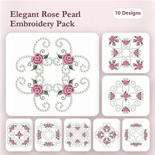 Pearl Roses Quilt 4