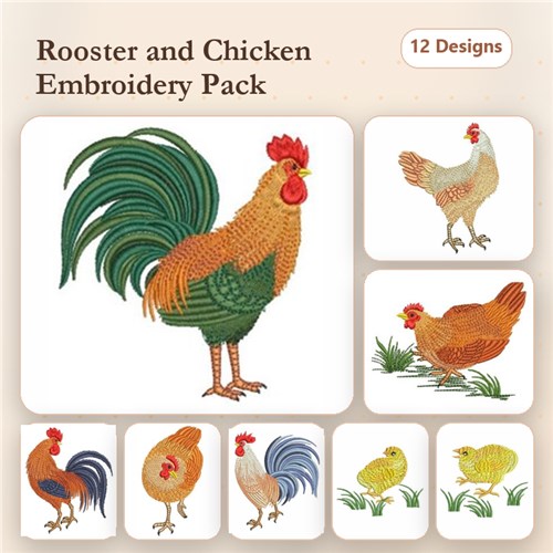 Rooster & Hen