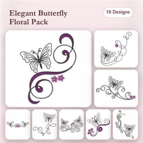 Swirly Butterflies 3