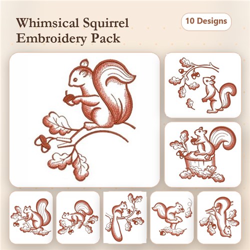 Toile Autumn Squirrel