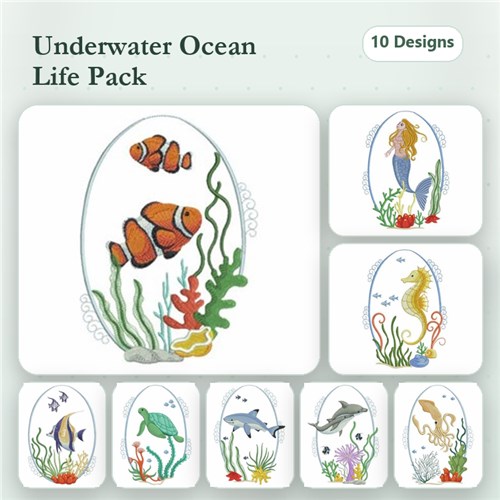 Underwater Scene Ovals