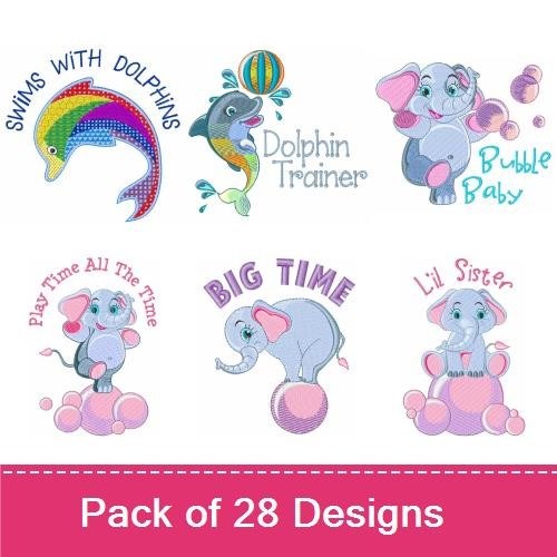 Animal-Themed Patches Embroidery Designs Bundle – Owl, Bear, Giraffe, Puppy & More (28 Designs)