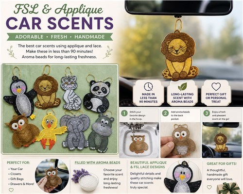 FSL and Applique Car Scents