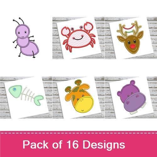 Applique Cute Animals