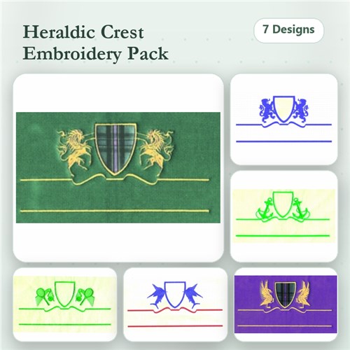 7 Large Crests - Horiz.