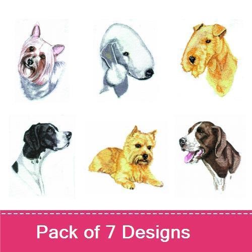 Dog Breed Embroidery Bundle – Yorkshire Terrier, Poodle & More (7 Designs)