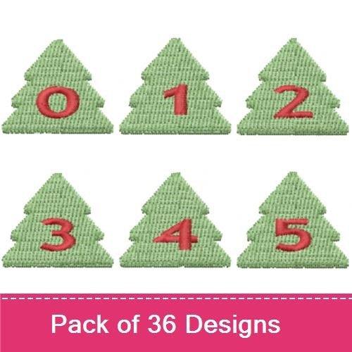 Alphshapes Xmas Trees Font