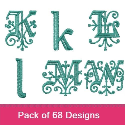 Vintage Numbers & Symbols Embroidery Designs Bundle – Vintage Number 0, Vintage Ampersand & More (68 Designs)