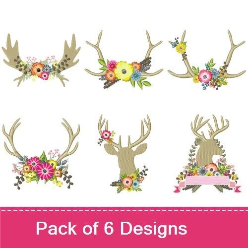 Floral Antlers
