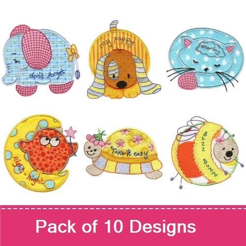 Animal Embroidery Bundle – Cute Designs (10 Designs)