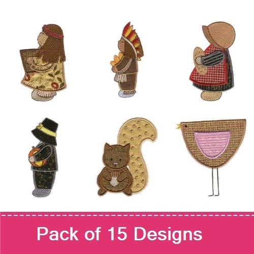 Thanksgiving Whimsy Applique