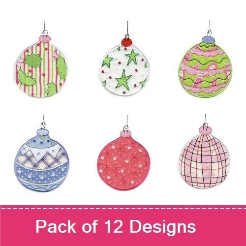 Christmas Ornaments Applique