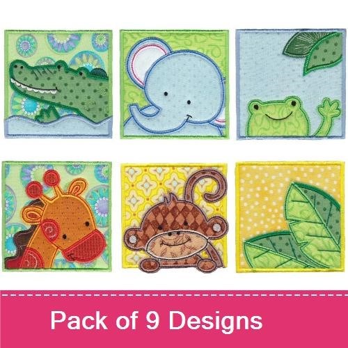 Monkey Friends Applique Blocks